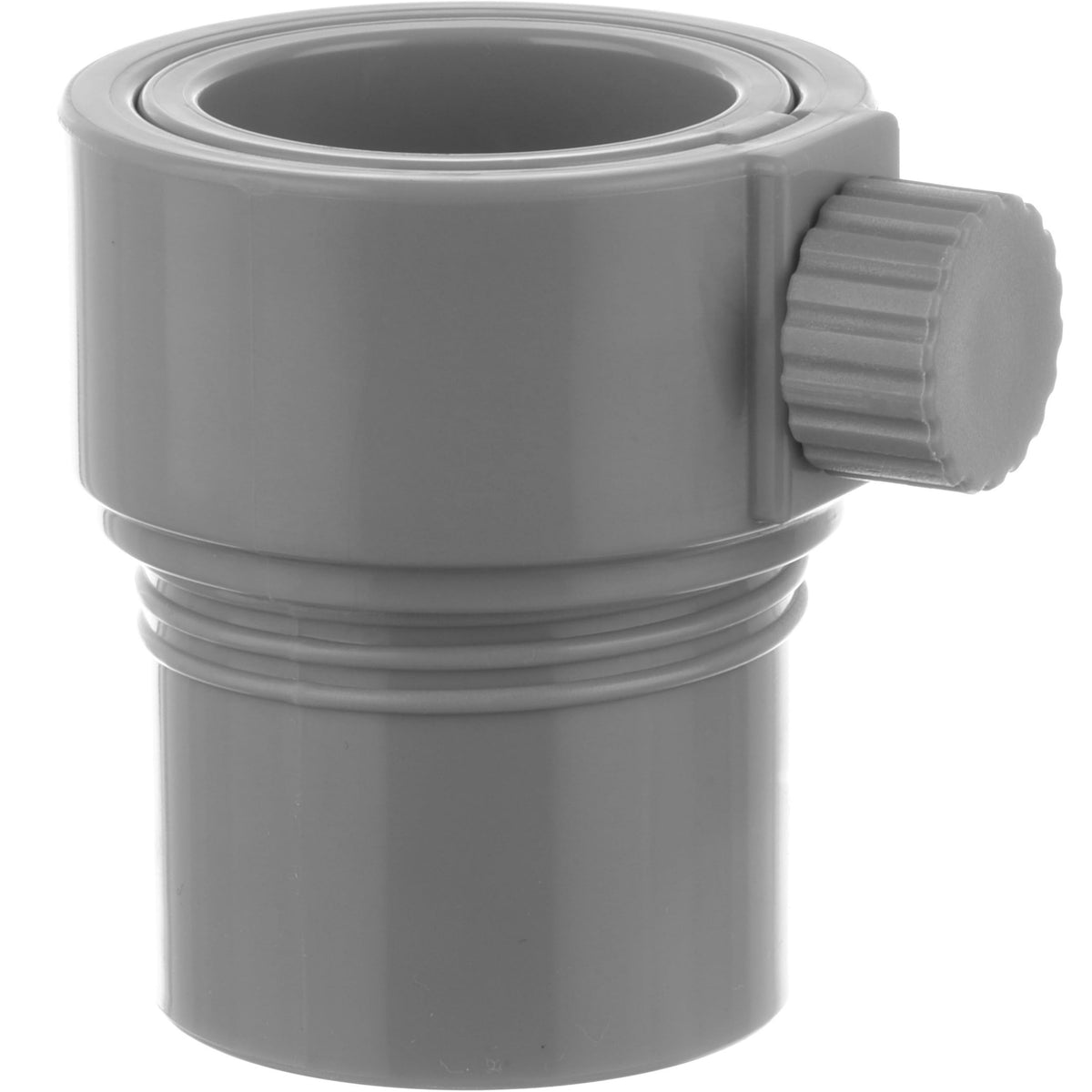 Kraemer Plastics umbrella pole stabilizer threads into Baja deck sleeve for stable setup