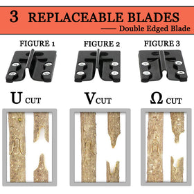Durable ABS handle on KREWEY grafting tool provides comfortable grip.