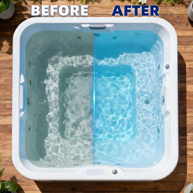 Kriooxluue easy-dispense pour action for quick spa care.