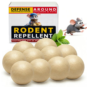 Kriooxluue peppermint mouse repellent ball for outdoor use helps deter rodents with a fresh scent.
