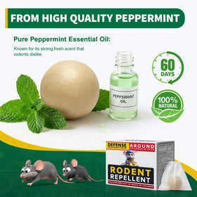 Kriooxluue peppermint repellent ball for RVs keeps spaces rodent-free.