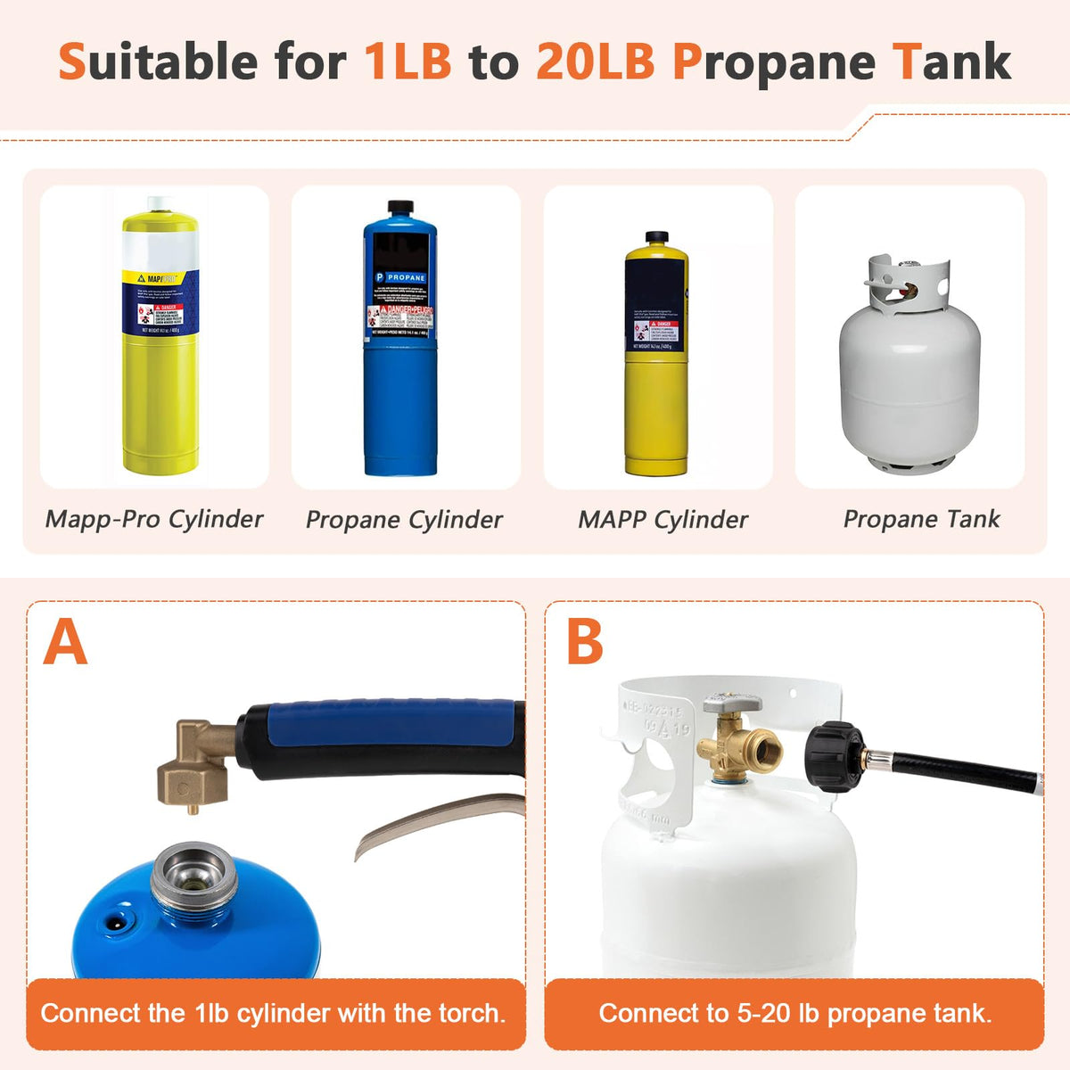 Krismose propane torch with instant ignition for fast startups