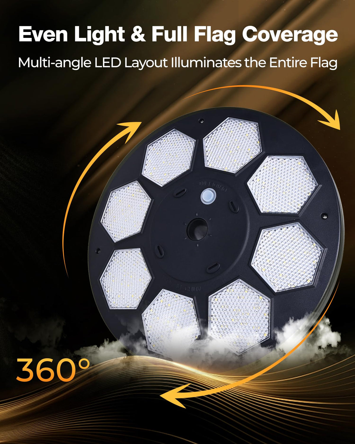 Kromart fast solar charging powers overnight lighting.