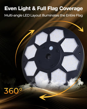Kromart fast solar charging powers overnight lighting.