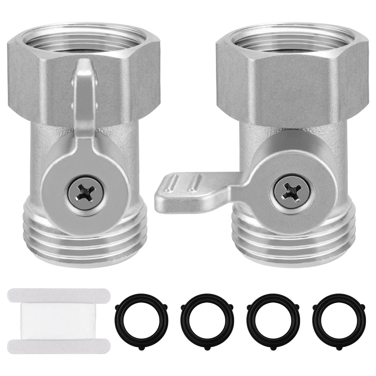 Kruuvax 304 stainless steel valve—durable, rust-resistant for outdoor watering.