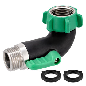 Kruuvax 304 stainless steel hose elbow at 90 degrees for space-saving water flow