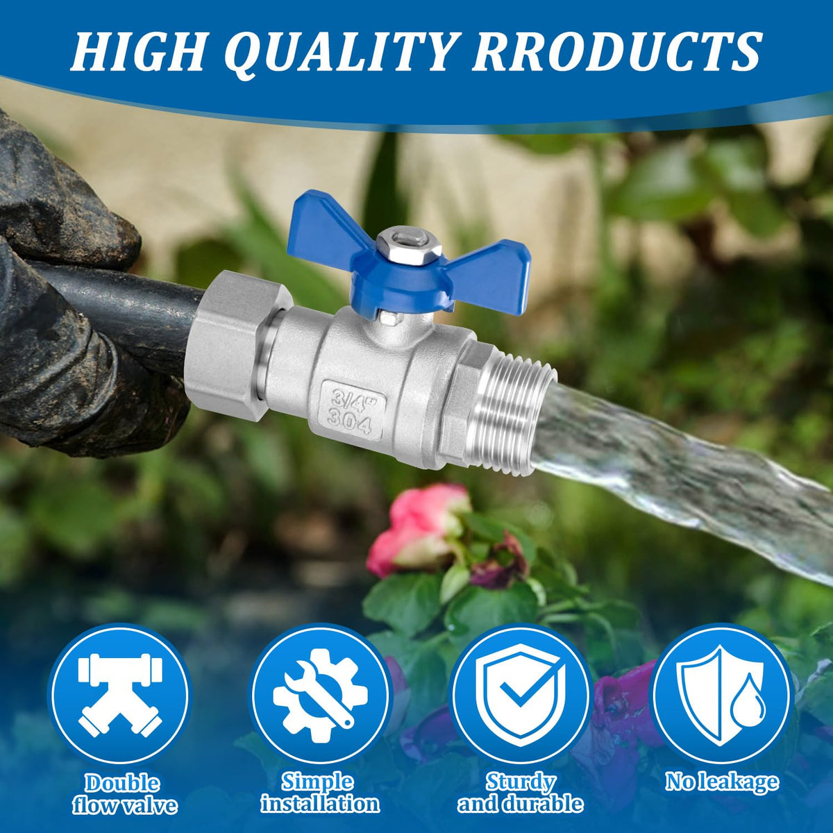Kruuvax butterfly handle grip offers comfortable, precise flow control