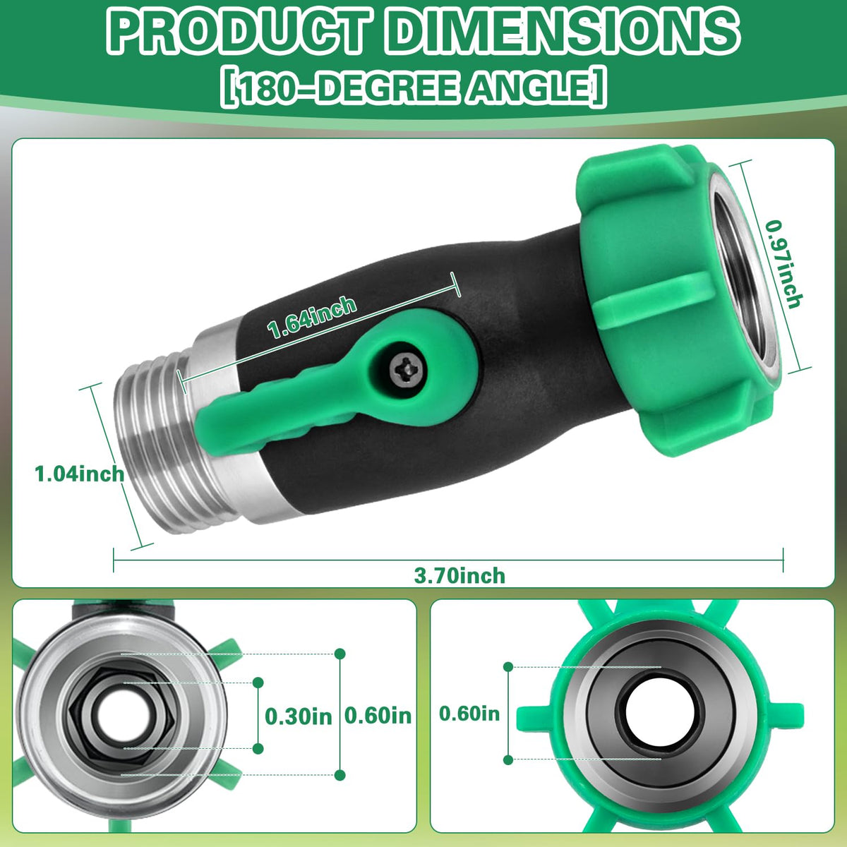 Kruuvax full-flow bore image highlights the 0.6-inch bore for higher output.
