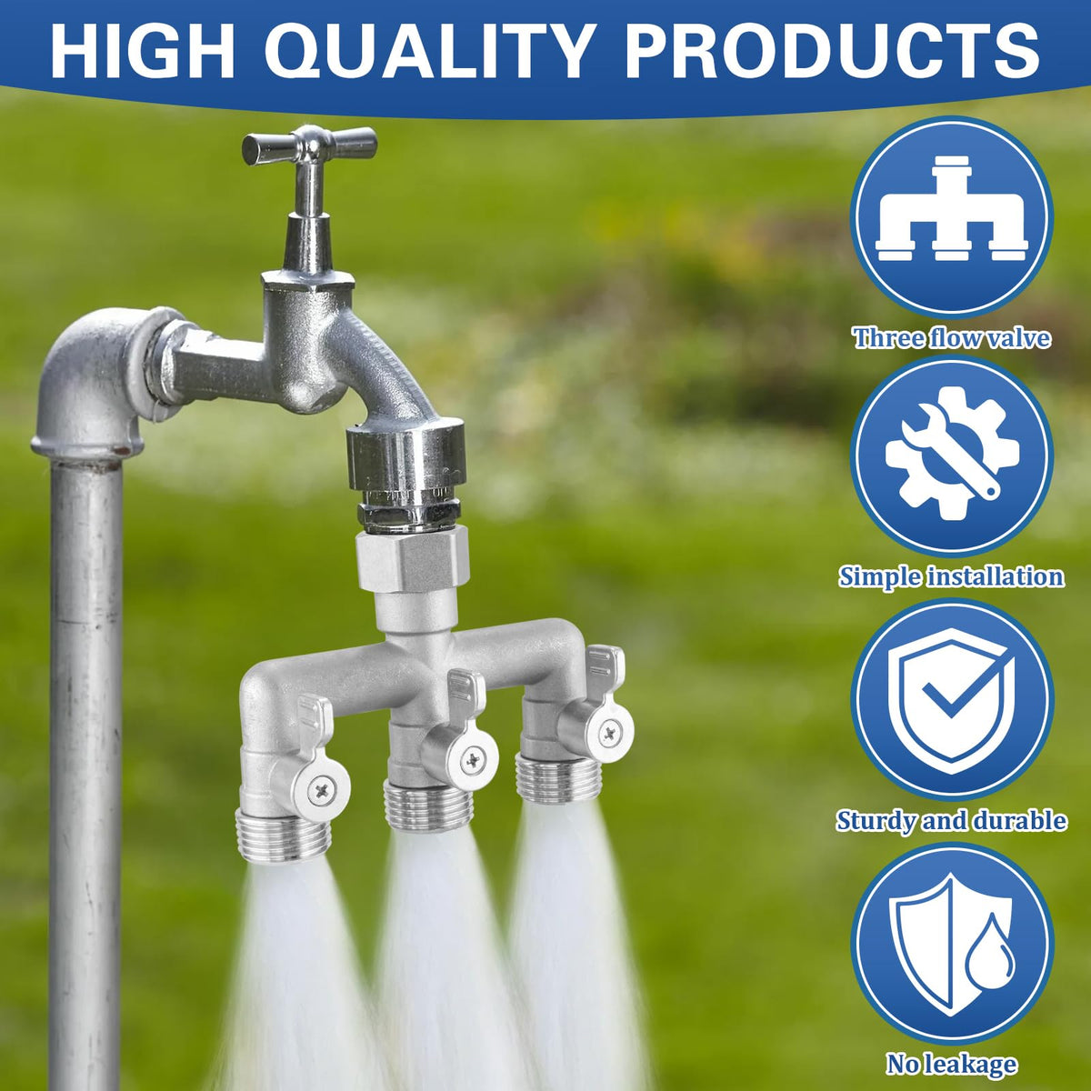 Kruuvax high-flow performance enables simultaneous irrigation across zones.