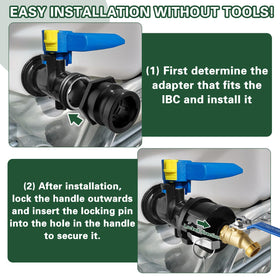 Kruuvax ball valve with wide bore for higher water flow
