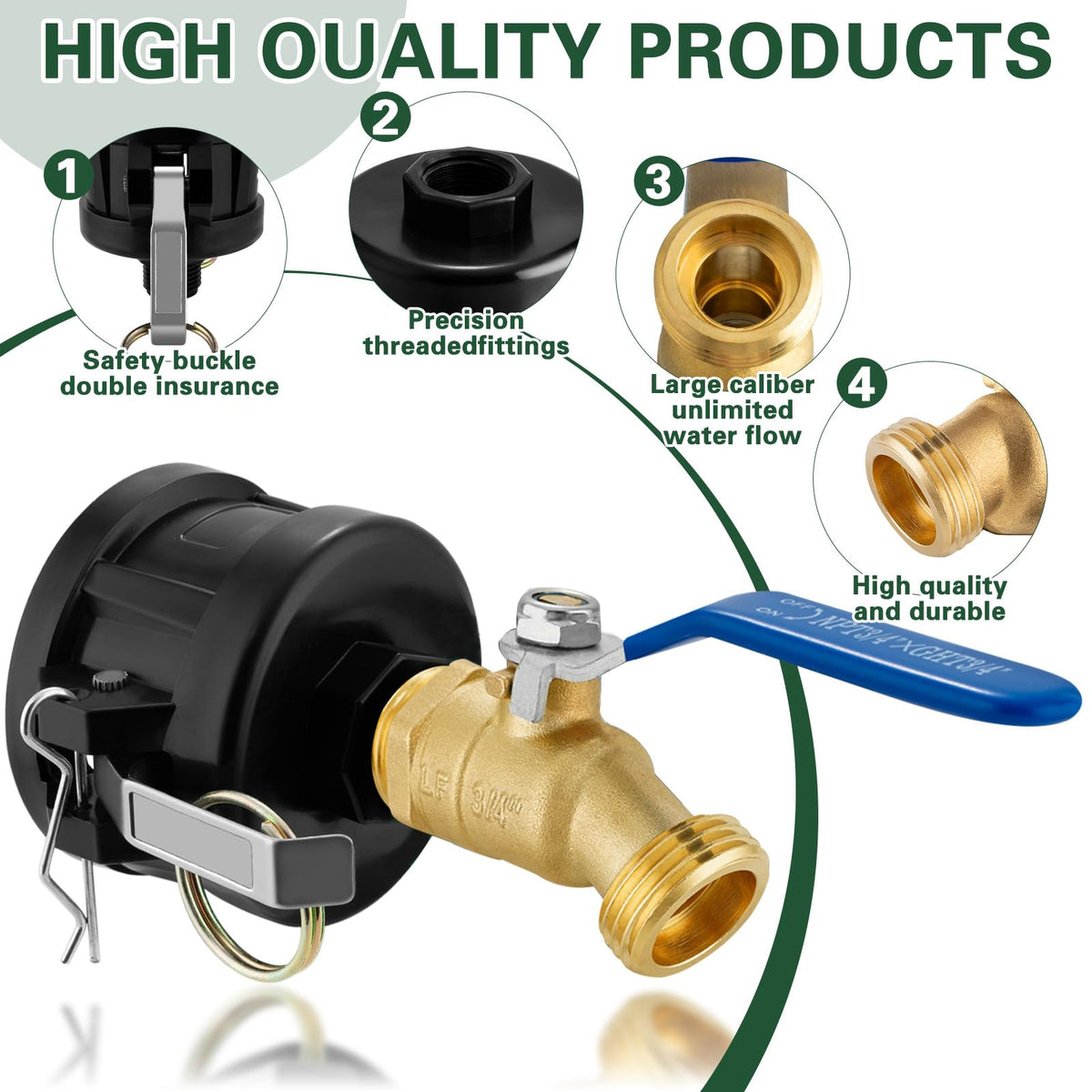 Kruuvax brass spigot delivers durable 3/4 inch garden hose flow