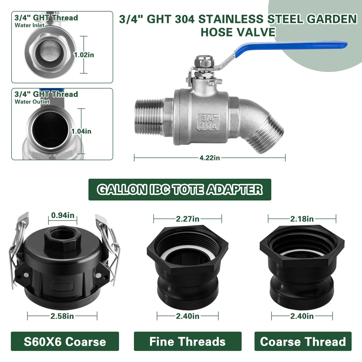 Kruuvax grooved connection with camlock for flexible tote fitting.