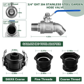 Kruuvax grooved connection with camlock for flexible tote fitting.
