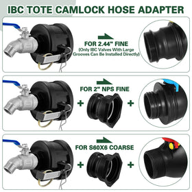 Kruuvax rubber gaskets illustrating leak-proof sealing on the adapter.