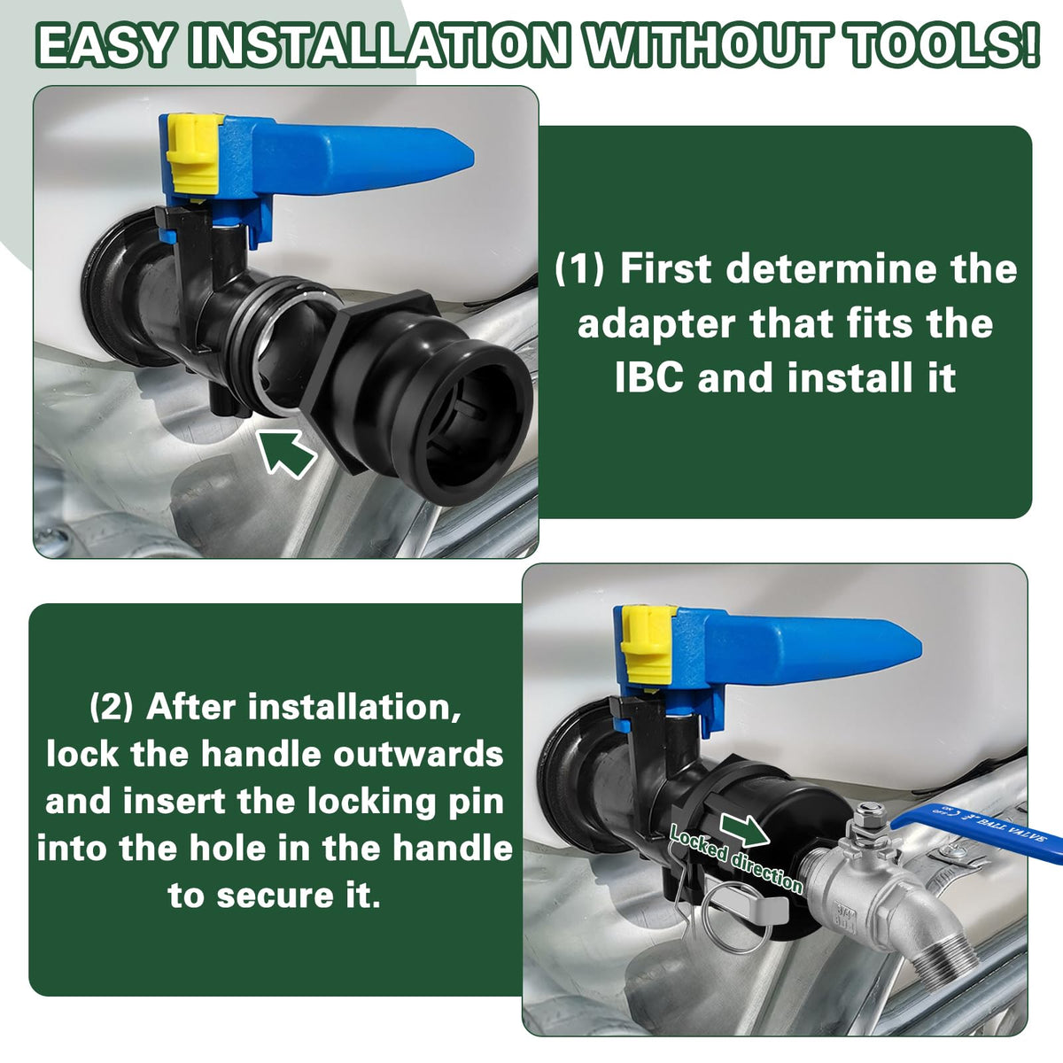 Kruuvax heavy-duty valve enabling smooth flow for irrigation tasks.