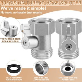 Kruuvax tool-free installation valve—quick setup with any hose.