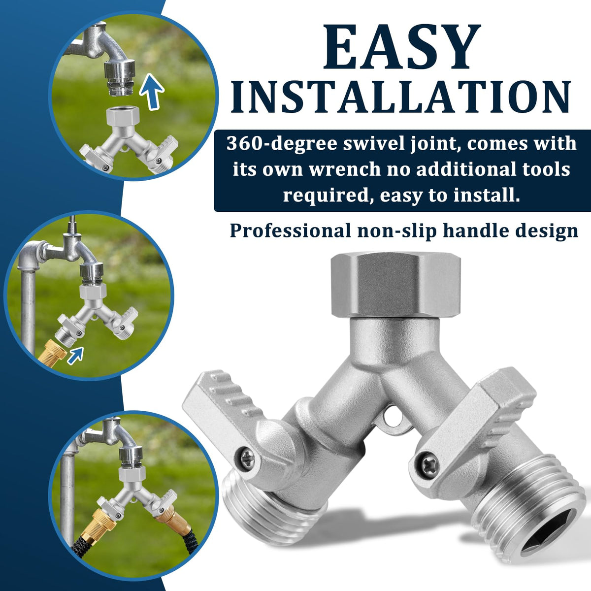 Kruuvax two valves provide precise flow control