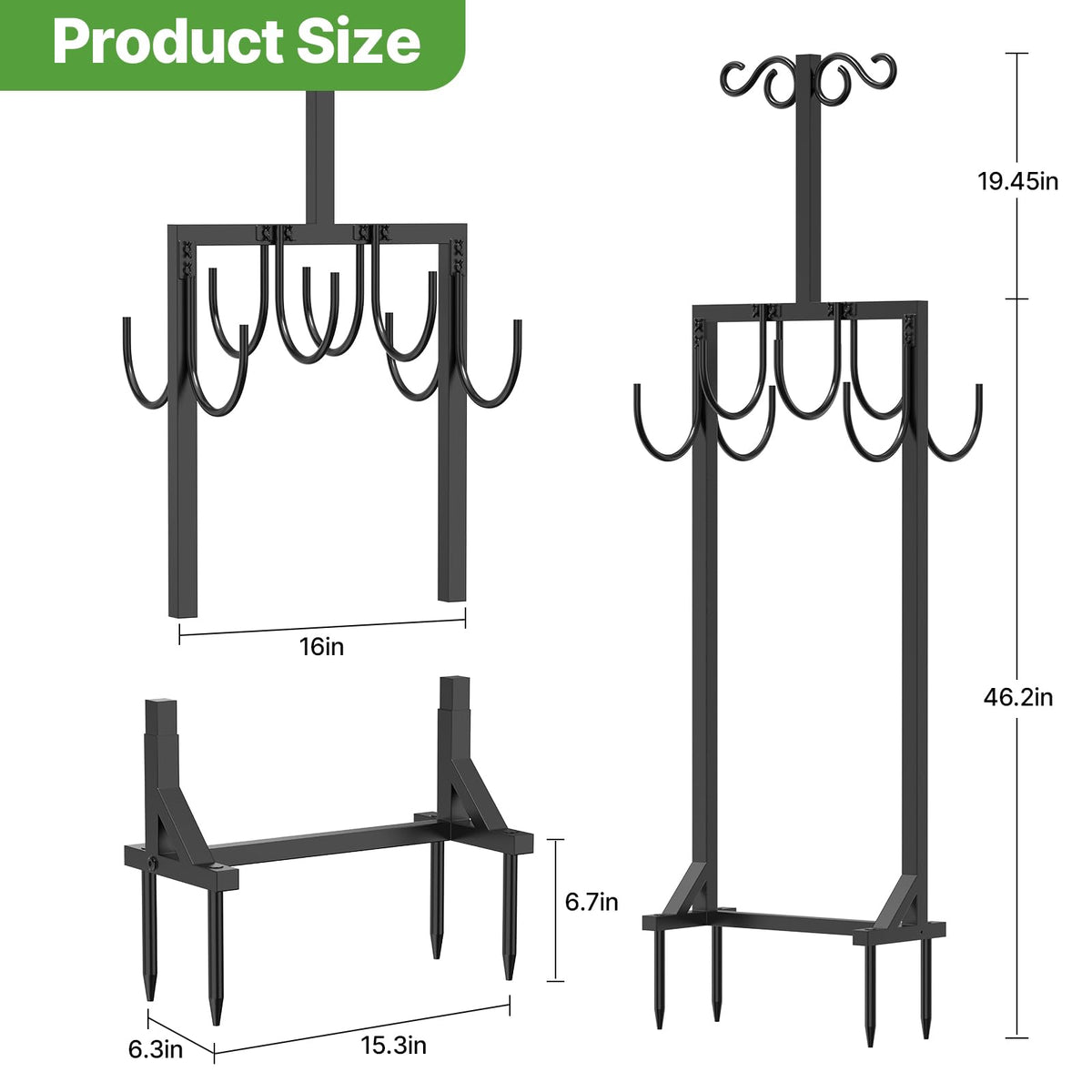 KRZKRZ tangle-free design helps prevent hose kinks when stored