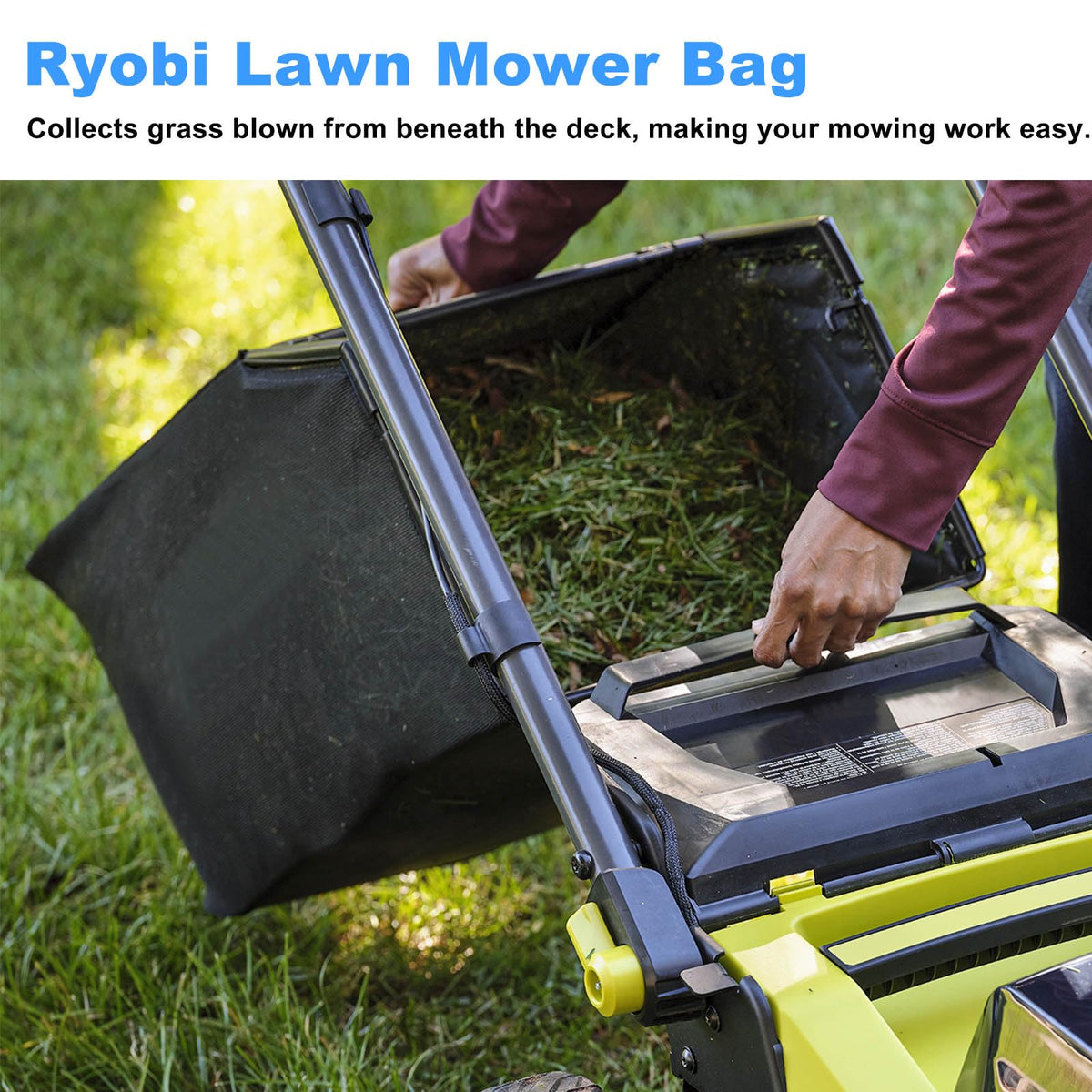 Kscjdg 970698001 grass bag clip system, tool-free mounting
