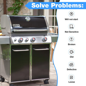 Kscjdg corrosion-resistant grill knobs on grill surface