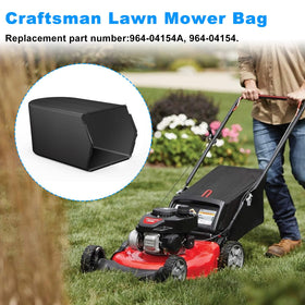 Kscjdg Craftsman-compatible bag captures grass under the deck with reinforced fabric.