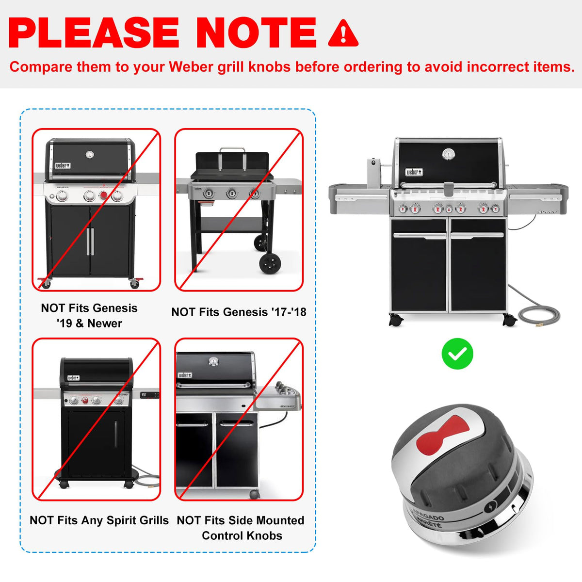 Kscjdg D-shaped valve stem knob closeup for precise heat control