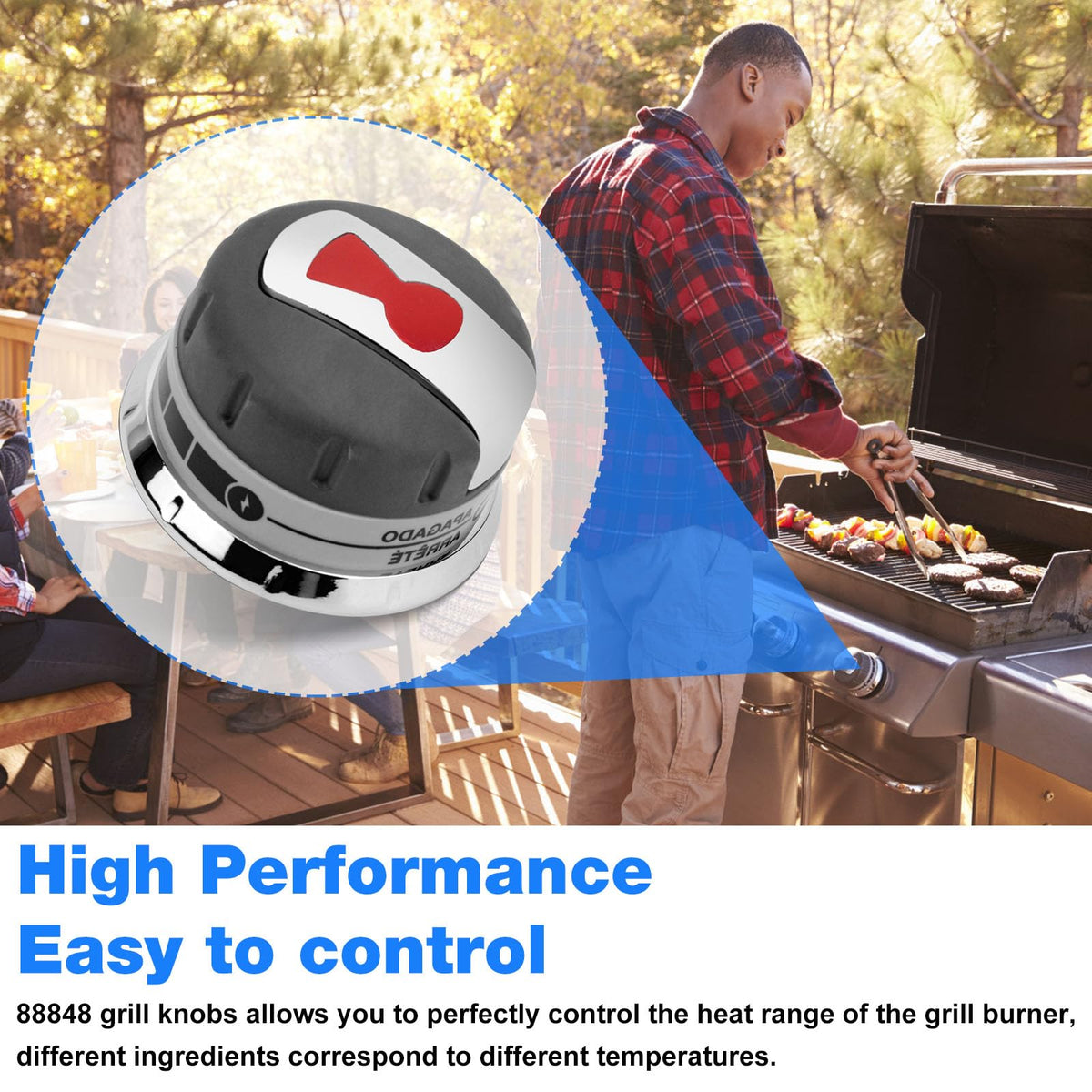 Kscjdg genesis-300-series knob closeup compatible with Weber Genesis grills
