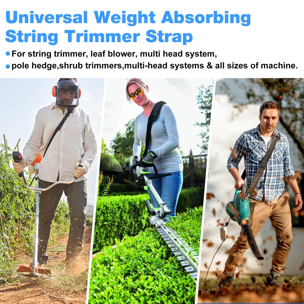Kscjdg weed eater strap quick connect attachment being used