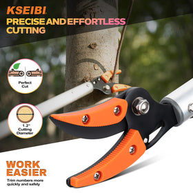 KSEIBI 143010 ergonomic grip promotes comfortable, secure handling.