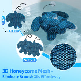 Ksheat 3D honeycomb design scum absorber captures residues