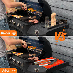 KTUOPEE Quick-clean action for flat tops without scratching.