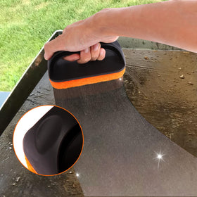 KTUOPEE Silicone spatula mat with hanger protects surfaces during griddling.