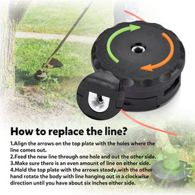 KTWT trimmer head in-pack with a single unit for Echo trimmers.