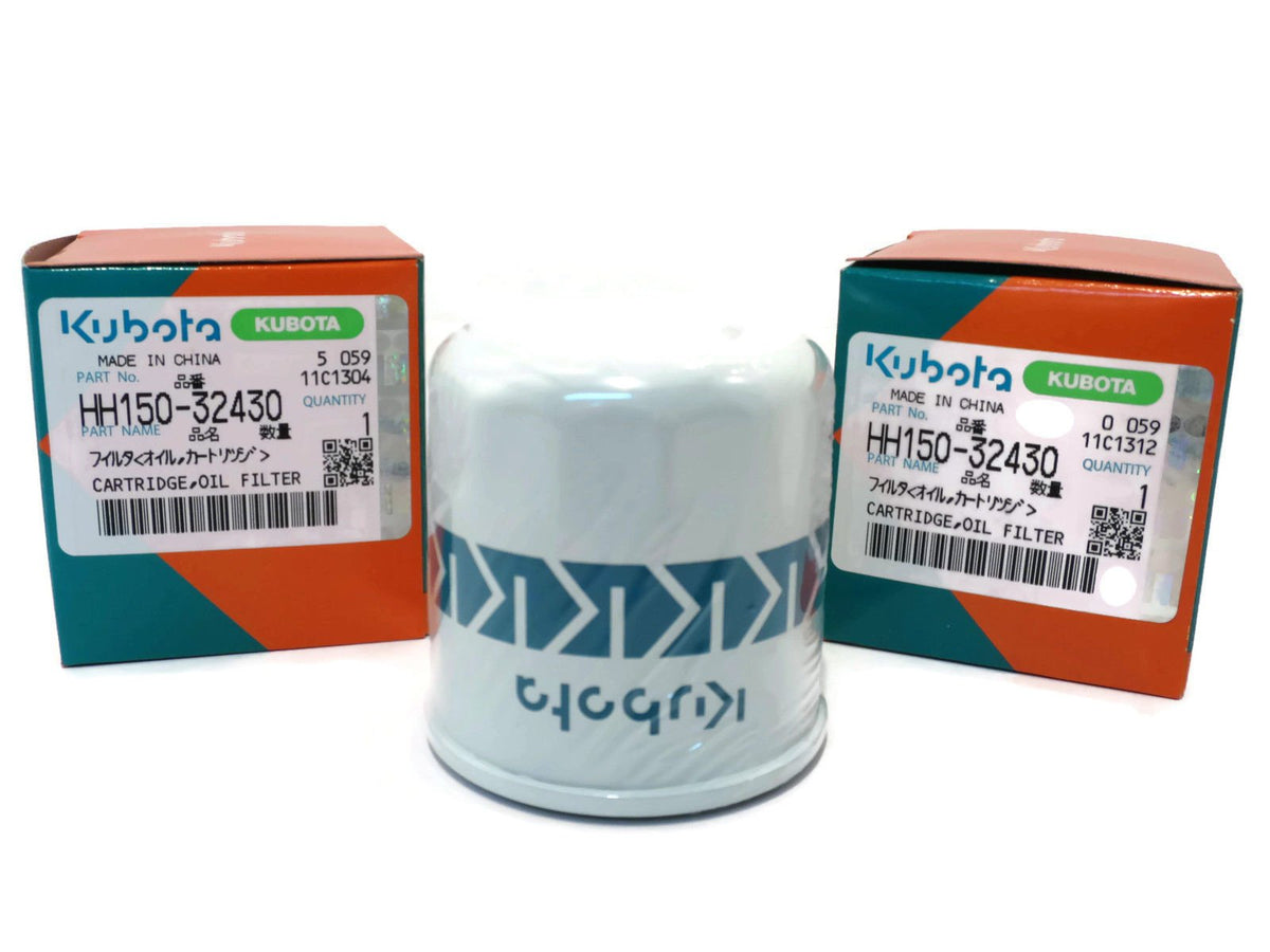 Kubota HH150-32430 oil filter image for reliable engine protection.