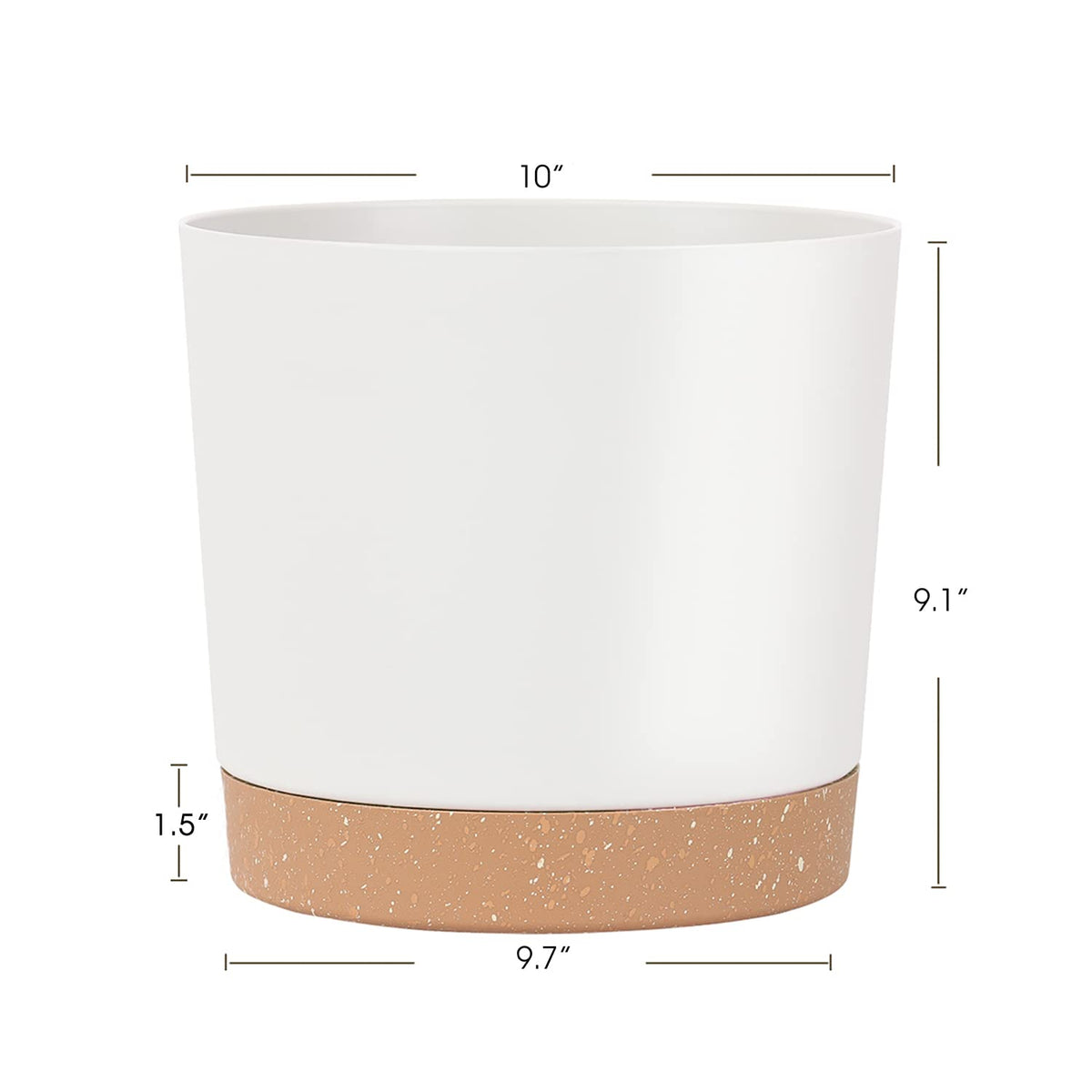 kubvici pot with easy-drain holes reduces overwatering risk