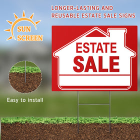 Kuco arrow right sign helps visitors reach the sale quickly.