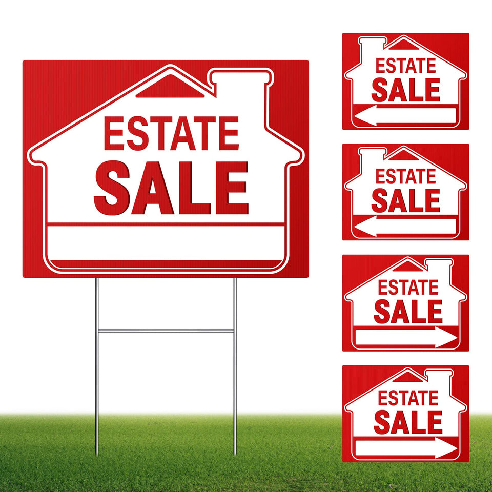 Kuco estate sign center clearly marks the main sale location for passersby.