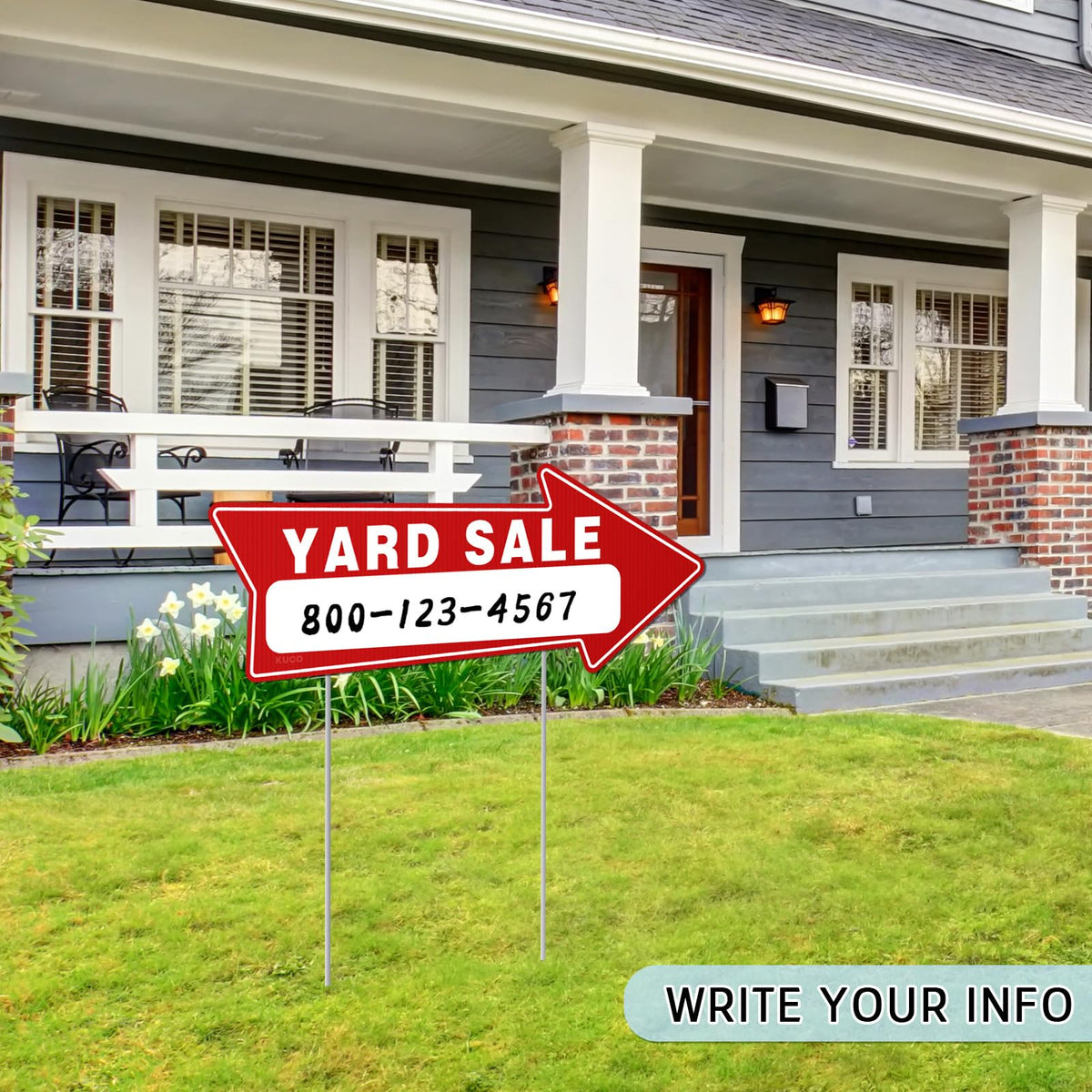 Kuco garage sale kit with stakes complements other yard sale supplies