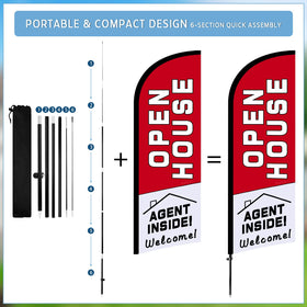 Kuco portable pole-kit folds into a compact, easy-to-carry package.