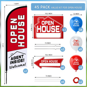 Kuco open house signs are double-sided for readability from multiple angles.