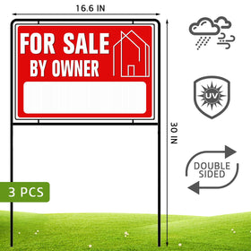 Kuco red area yard sign highlighting the listing.
