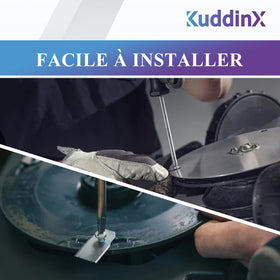 KuddinX Kidding storage box keeps blades and screws organized.