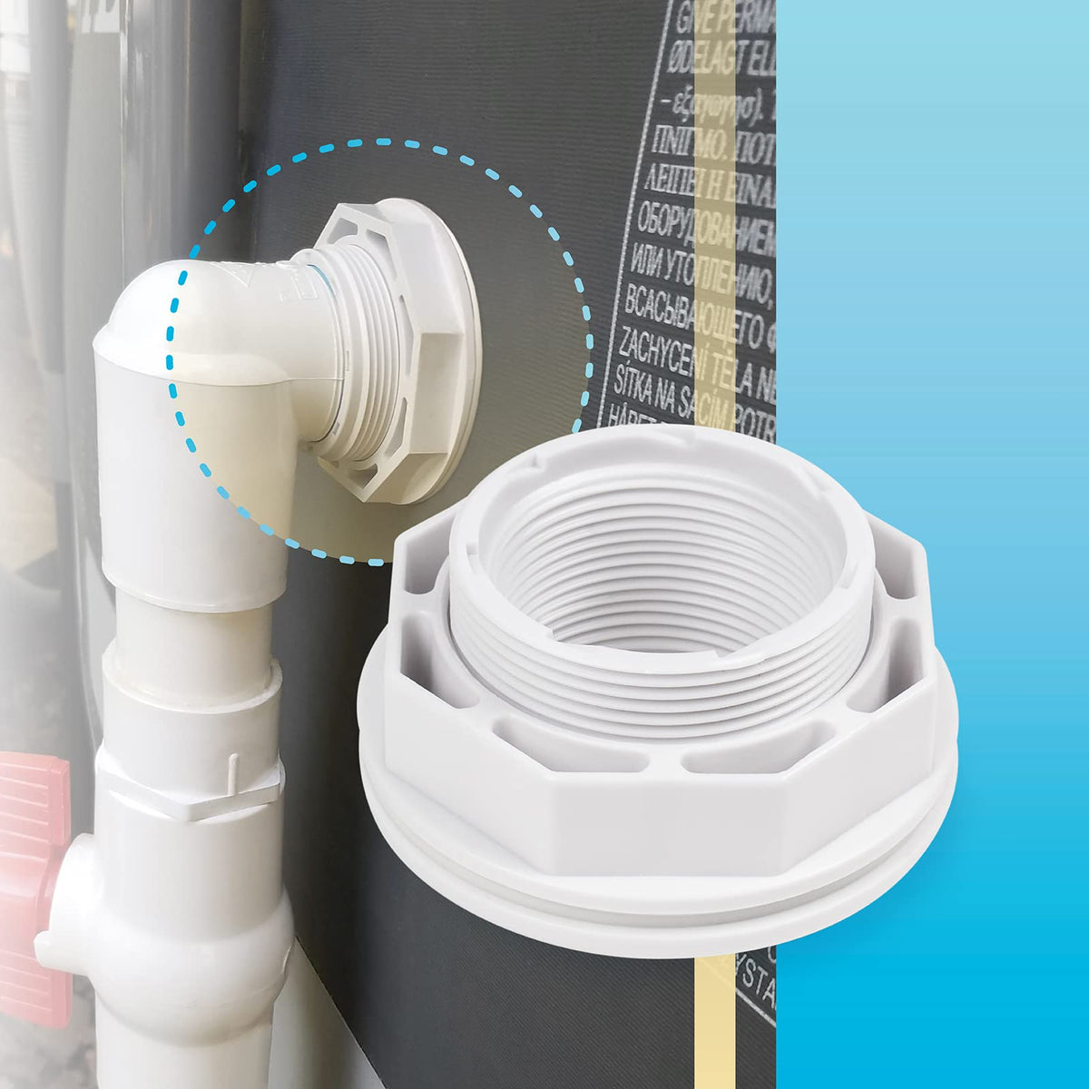 kufudigital SP1419D outside locking ring securing jet position