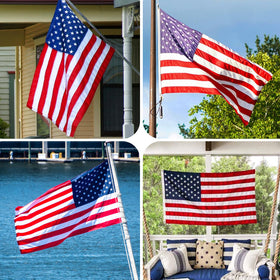 KUJAIS embroidered stars offer a precise classic look for outdoor displays