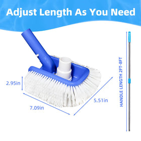Kulahlik hose and pole compatibility for versatile pool cleaning setups