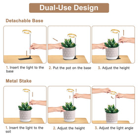 Kullsinss grow light five dimmable levels adapt to plant needs