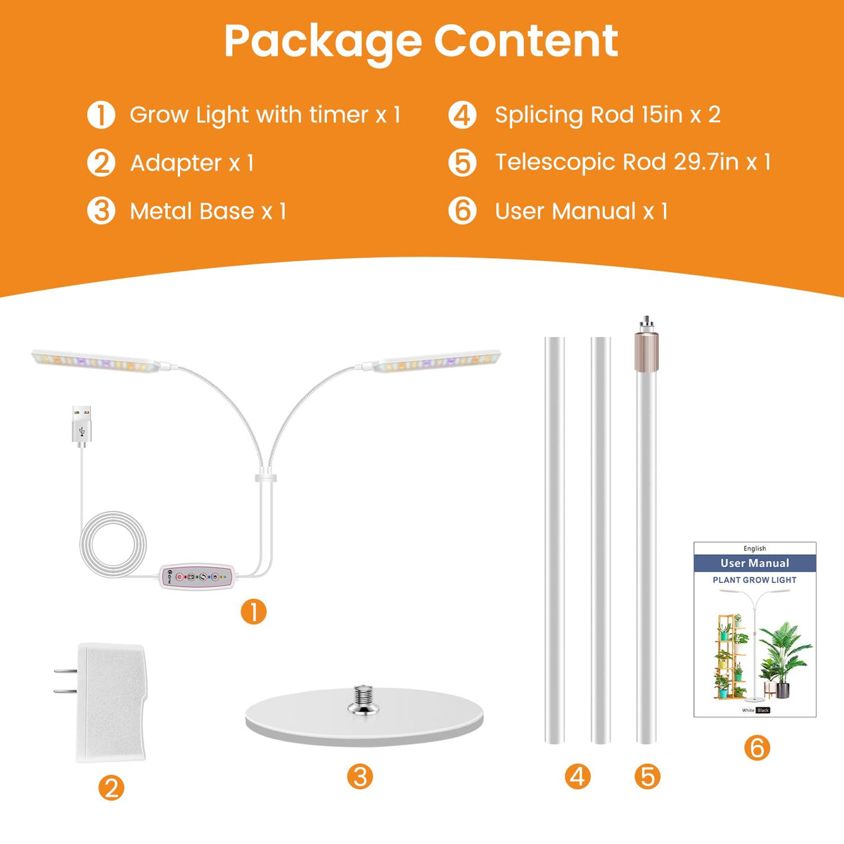 Kullsinss grow light easy setup for indoor plant displays
