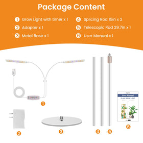 Kullsinss grow light easy setup for indoor plant displays