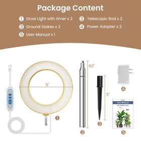 Kullsinss Grow Light two-pack, ideal for larger indoor setups
