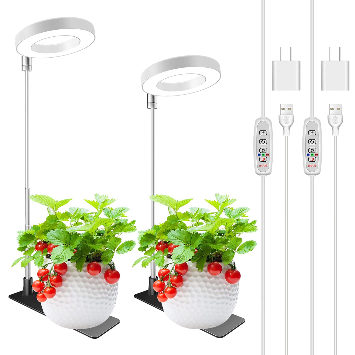 Kullsinss Halo grow light with detachable base for stable indoor setup